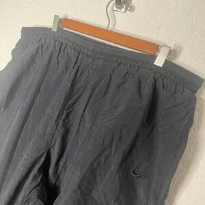 Vintage 90s Black Nike track Pants 2X